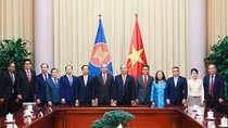Chủ tịch nước Nguyễn Xuân Phúc tiếp Đại sứ, Đại biện các nước ASEAN
