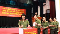 Cục An ninh nội địa quyên góp ủng hộ đông bào miền Trung