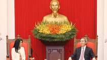 Trưởng ban Kinh tế Trung ương tiếp Đoàn cán bộ Quỹ Tiền tệ Quốc tế