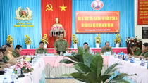 Thứ trưởng Phạm Dũng thăm, làm việc với Công an Vĩnh Long