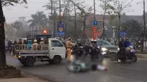 Thương tâm tai nạn xe tải cán tử vong thai phụ