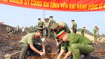 Công an tỉnh Yên Bái tổ chức tết trồng cây ơn Bác 
