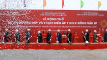 Khởi công dự án đường dây 110kV tại Khu Công nghiệp Đồng Văn IV