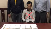 Chặn đường đi của 6 bánh heroin từ Nghệ An ra phía Bắc