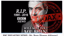 Cảnh giác mã độc chèn trong tin giả "Mr Bean qua đời"
