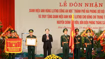 Bộ đội Biên phòng Hải Phòng đón nhận danh hiệu Anh hùng LLVTND