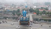 "Ngắm nhìn" tuyến đường sắt đô thị số 3 ì ạch thi công qua ngày