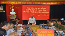 Đoàn cải cách tư pháp Quốc hội làm việc tại Công an tỉnh Hải Dương