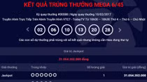 Thêm người trúng xổ số Vietlott hơn 31 tỷ đồng