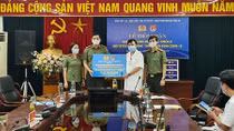Đoàn Thanh niên Bộ Công an trao quà ủng hộ Bệnh viện Dã chiến số 2 Bắc Giang