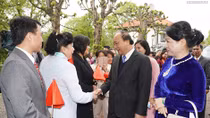 Thủ tướng nói chuyện với bà con kiều bào tại Thụy Điển