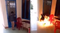 Nữ sinh phóng hỏa đốt trường học để câu... like