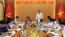 Đoàn Tiểu ban Văn kiện Đại hội XIII làm việc với Đảng đoàn Mặt trận Tổ quốc Việt Nam