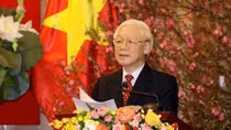 Tổng Bí thư, Chủ tịch nước Nguyễn Phú Trọng chúc Tết đồng chí, đồng bào