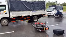 Tai nạn kinh hoàng trên đường đê Thanh Am