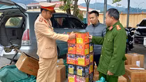 Thu giữ gần nửa tấn pháo lậu ở Yên Bái