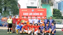 Báo CAND giao lưu bóng đá với Công ty in Ba Đình