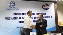 Lilama ký hợp đồng chế tạo và lắp đặt thiết bị kết cấu thép cho dự án tại Brunei