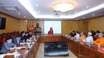 Trưởng ban Dân vận Trung ương Trương Thị Mai gặp mặt các chức sắc tôn giáo là đại biểu Quốc hội Khóa XIV
