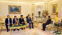 Bộ trưởng Tô Lâm chào xã giao Quốc vương Brunei Darussalam