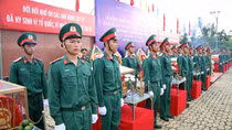 An táng 23 hài cốt liệt sĩ Việt Nam hy sinh trên chiến trường Campuchia