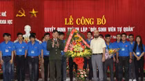 Thành lập mô hình đội sinh viên tự quản về ANTT