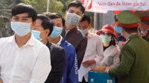 Diễn tập tiếp nhận công dân Việt Nam trở về từ Trung Quốc và vùng có dịch 