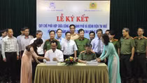 Công an TP Huế ký kết quy chế phối hợp đảm bảo ANTT trong lĩnh vực y tế