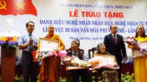 Nhiều nghệ nhân ở Huế được trao tặng danh hiệu NNND, NNƯT 