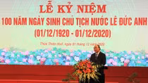 Long trọng lễ kỷ niệm 100 năm Ngày sinh cố Chủ tịch nước Lê Đức Anh
