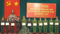  Tổng kết 5 năm thực hiện phong trào “CAND học tập, thực hiện 6 điều Bác Hồ dạy"
