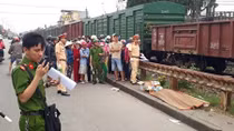 Băng qua đường sắt, cụ ông 76 tuổi bị tàu cán tử vong 