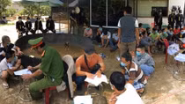 Đột kích trường gà trong Village, bắt 47 đối tượng 