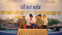 Công an Thừa Thiên - Huế ký kết quy chế phối hợp đảm bảo ANTT lĩnh vực du lịch