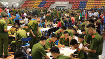 Đông đảo cán bộ, chiến sĩ Công an Bắc Kạn hiến máu
