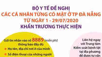 Bộ Y tế đề nghị người dân thực hiện tốt 6 khuyến cáo phòng chống dịch