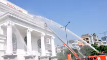 Lần đầu tiên diễn tập chữa cháy ở rạp chiếu phim của Trung tâm thương mại