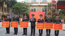 Học viện Chính trị CAND tổng kết Hội thi điều lệnh CAND khối cán bộ, giảng viên