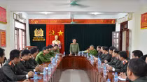 Thứ trưởng Nguyễn Văn Sơn thăm, kiểm tra công tác tại Công an tỉnh Điện Biên