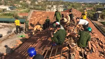 Đảm bảo ANTT, giúp dân khắc phục hậu quả cơn bão số 10