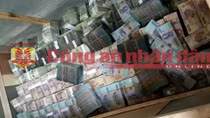 Cận cảnh "kho tiền" khổng lồ thu được trong đường dây đánh bạc ngàn tỷ RIKVIP