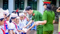 Học viên Học viện Cảnh sát nhân dân "3 cùng" tại quê Bác	