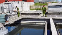 Kiểm tra việc xả thải của các doanh nghiệp, công ty trên địa bàn huyện Vĩnh Linh, Quảng Trị