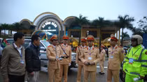 Lực lượng CSGT sẵn sàng đón Chủ tịch Triều Tiên