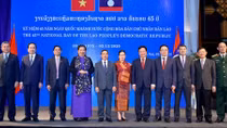 Lãnh đạo Đảng, Nhà nước dự chiêu đãi kỷ niệm lần thứ 45 Quốc khánh nước CHDCND Lào