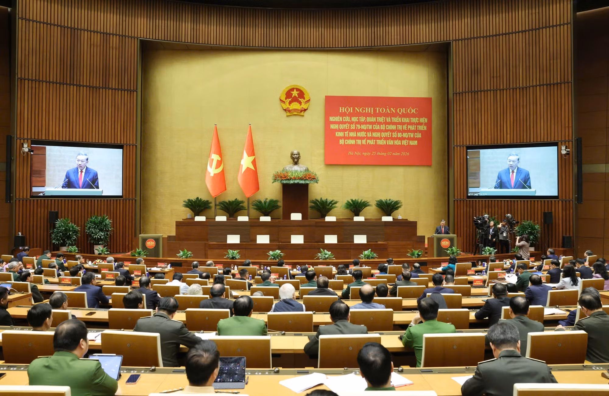 Phát biểu của Tổng Bí thư Tô Lâm tại Hội nghị toàn quốc quán triệt, triển khai Nghị quyết số 79 và 80 của Bộ Chính trị -0