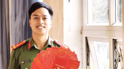 Thượng úy Thái Vĩnh Tài - người mười năm bền bỉ hiến máu cứu người 