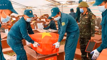 Quảng Ninh hoàn thành đầu tiên trong cả nước nhiệm vụ lấy mẫu hài cốt liệt sĩ