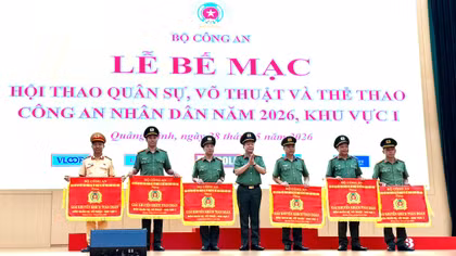 Bế mạc Hội thao quân sự, võ thuật và thể thao CAND 2026 – Khu vực 1