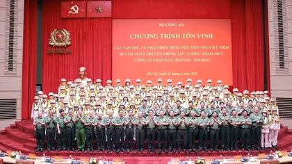 Tuyên dương 80 tập thể, cá nhân điển hình tiên tiến lực lượng Tham mưu Công an nhân dân